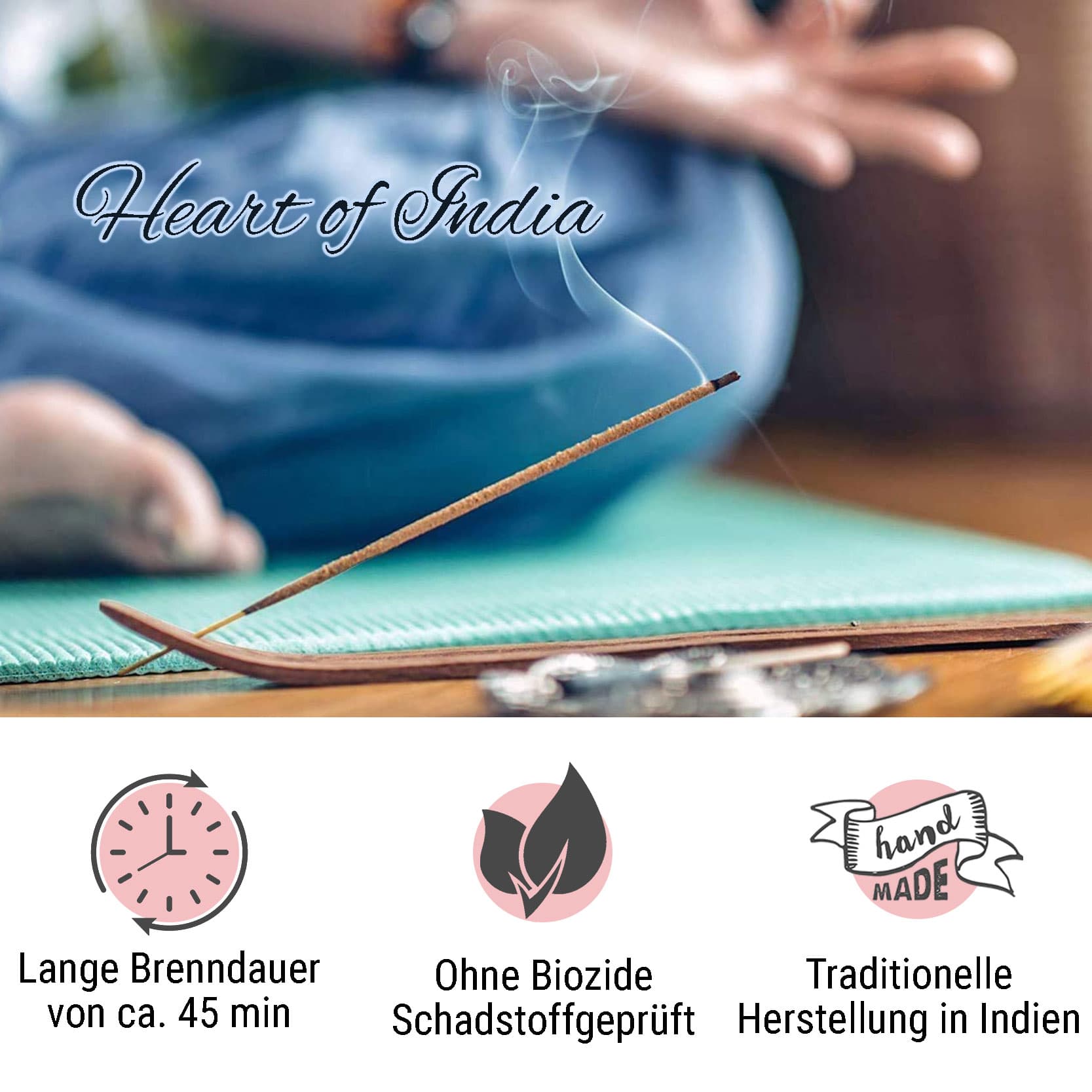 Heart of India" incense stick set