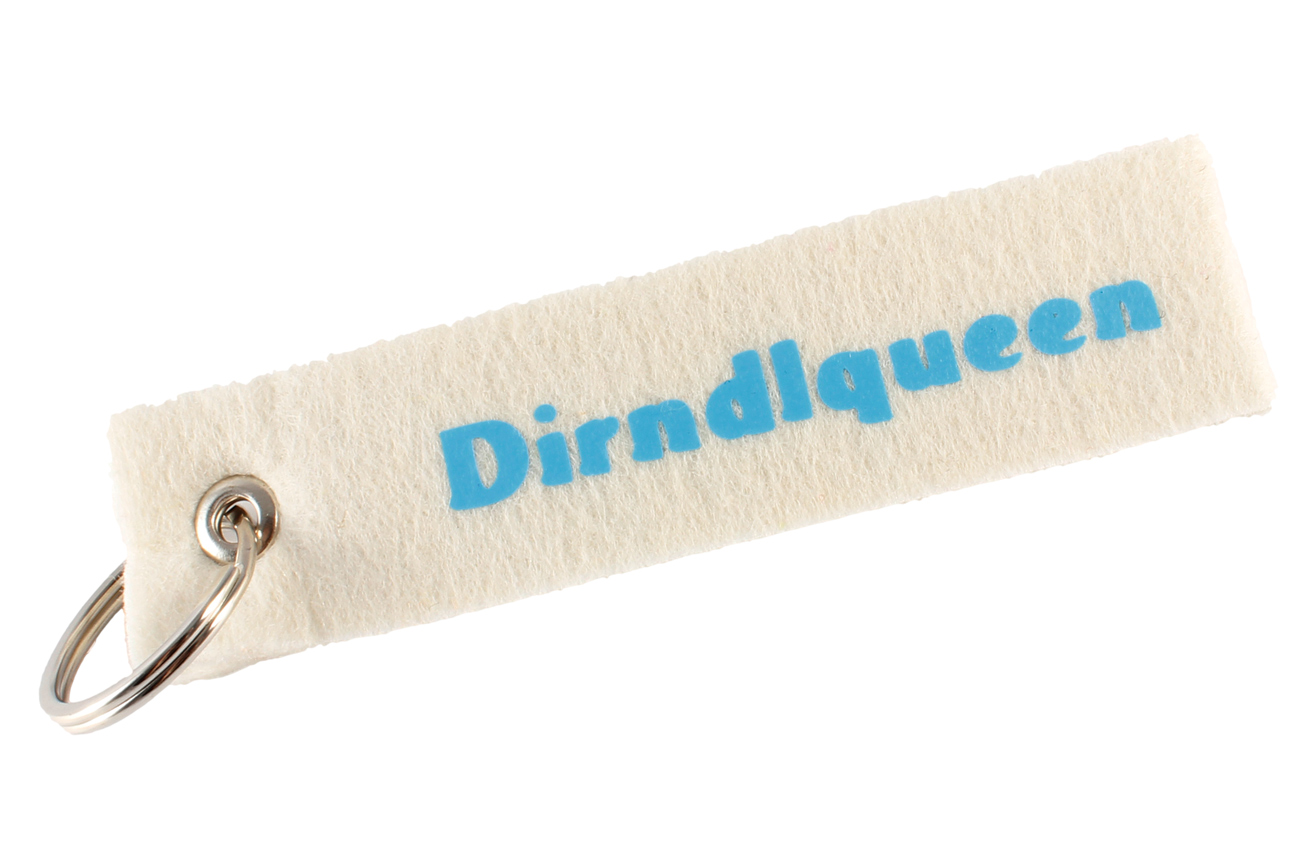 Filz Schlüsselanhänger "Dirndlqueen", Oktoberfest Accessoire (LX1514)