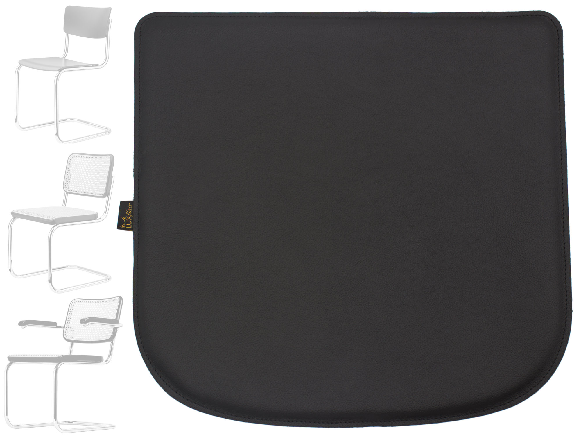 Echt-Leder Sitzkissen für Stuhl Breuer Thonet 80-S32-S43-S64 Sitzauflage (LX2116)