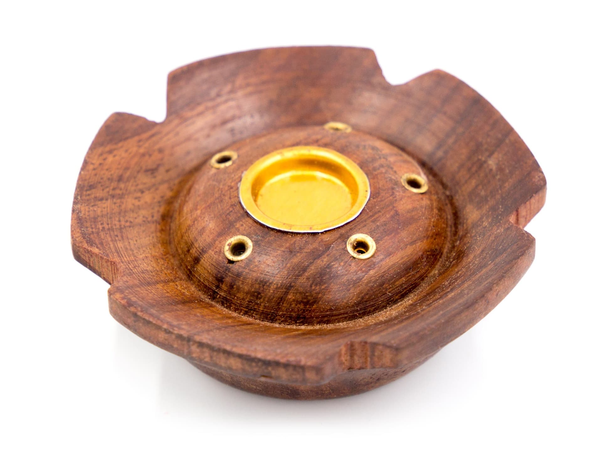 Incense cone holder made of sheesham wood