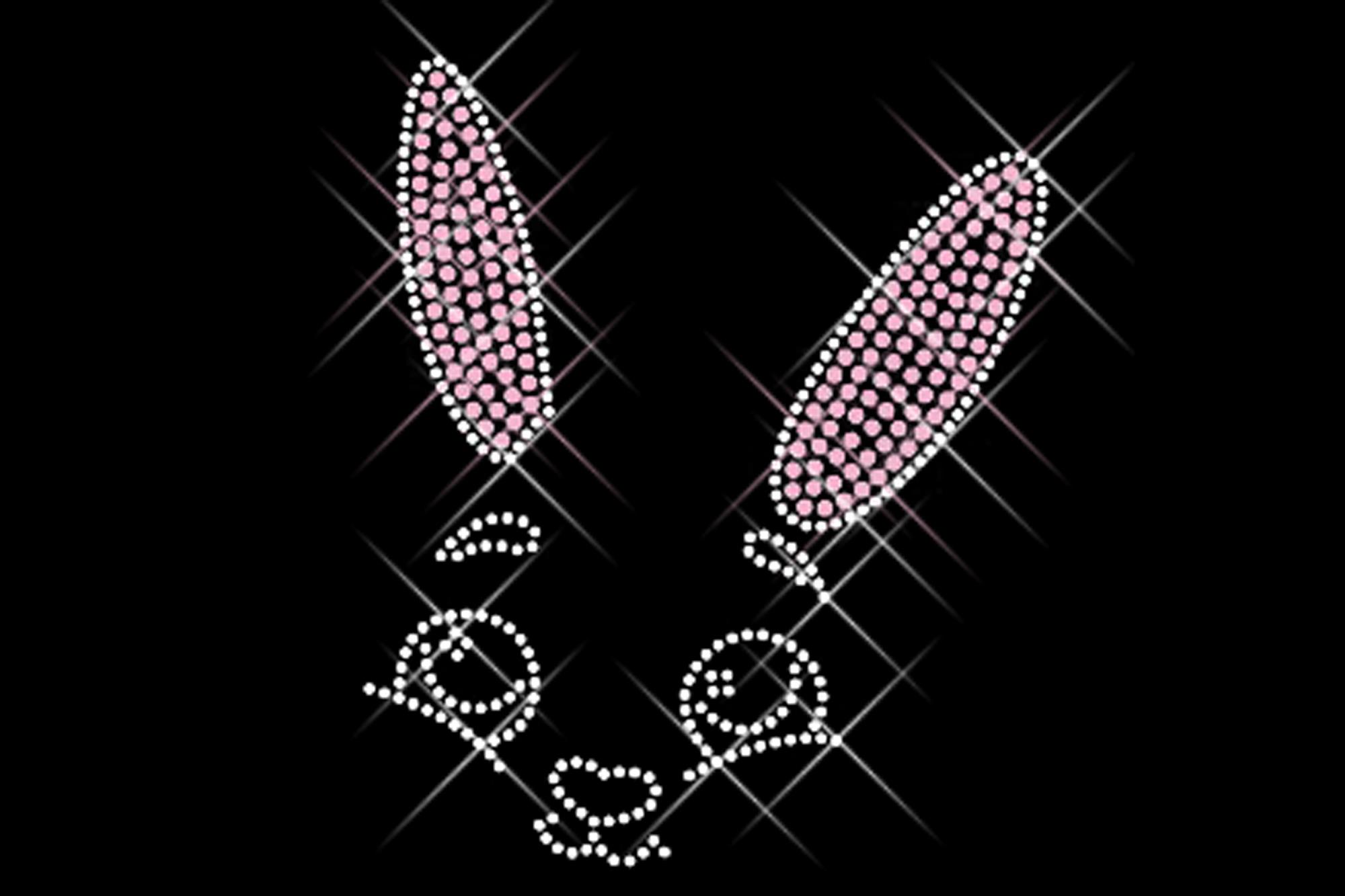 Rhinestone motif "Bunny Rhinestone motif "Bunny