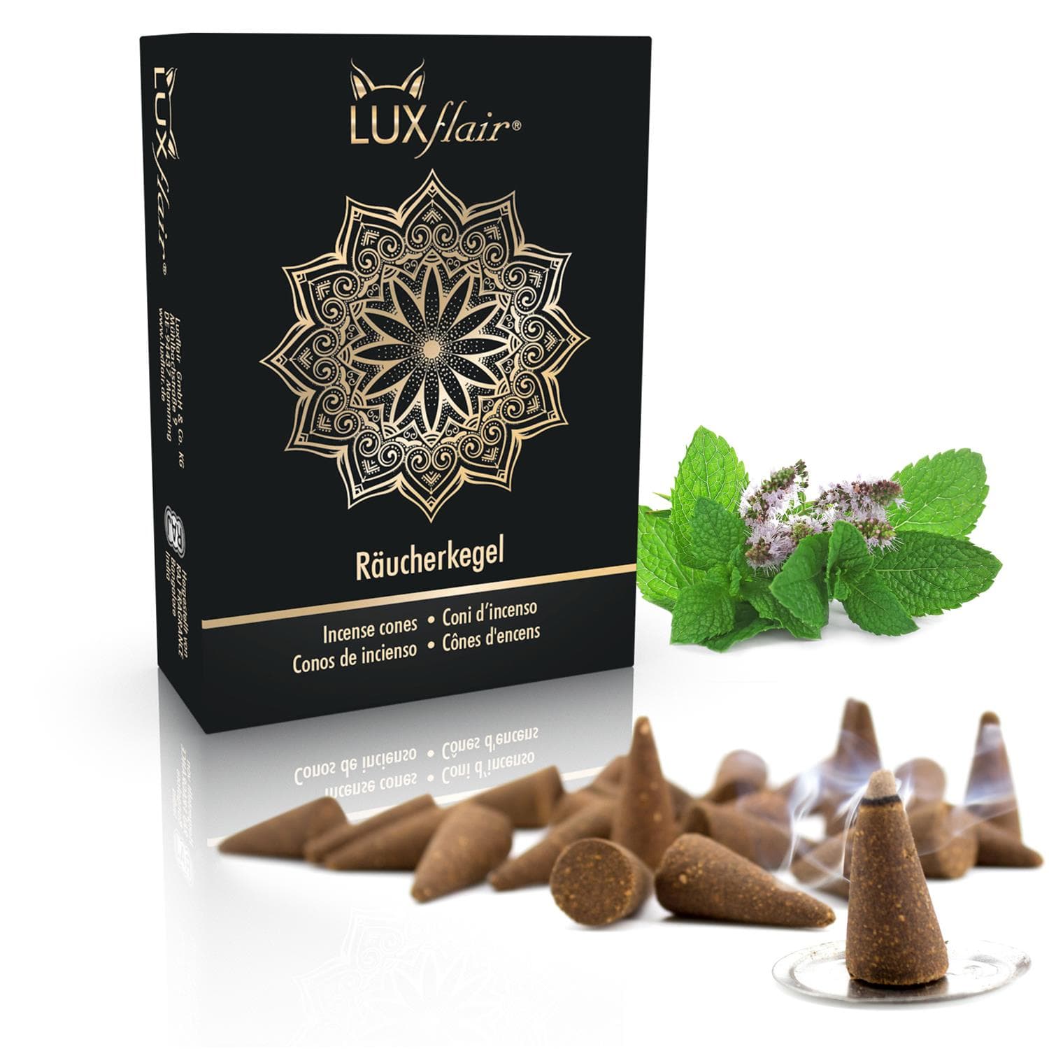 Räucherkegel 25 Stück - Pfefferminz (LX2337)