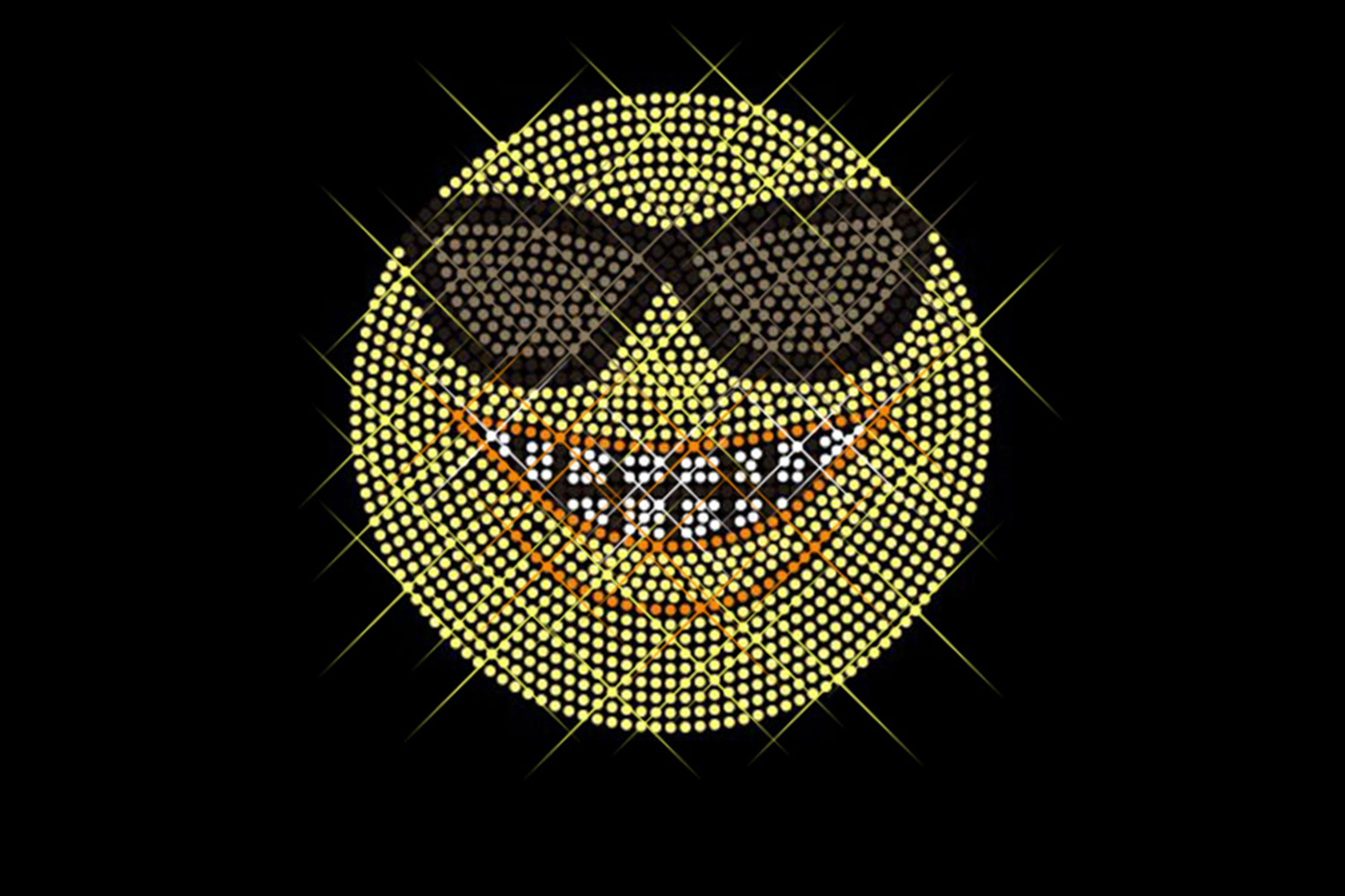 Strassstein Motiv "Emoji Sonnenbrille" (LX2110)