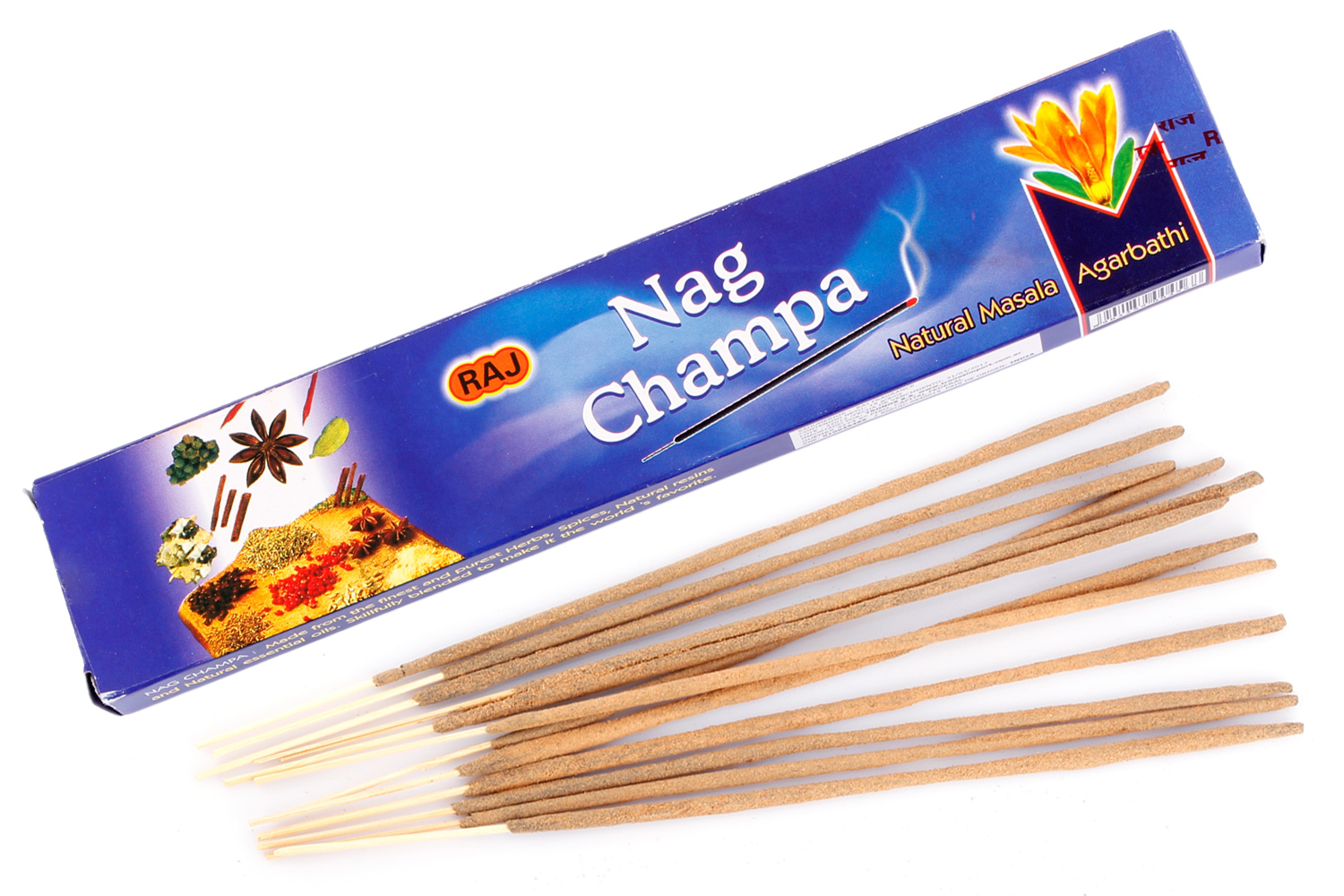 Räucherstäbchen Nag Champa Natural Masala Agarbathi (rechteckig) (LX1800)