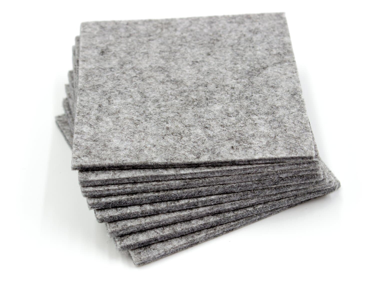 8pcs felt glass coaster greyish