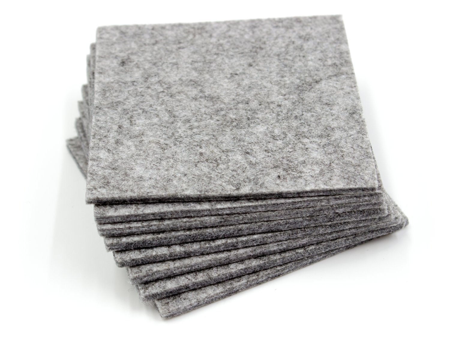 8pcs felt glass coaster greyish