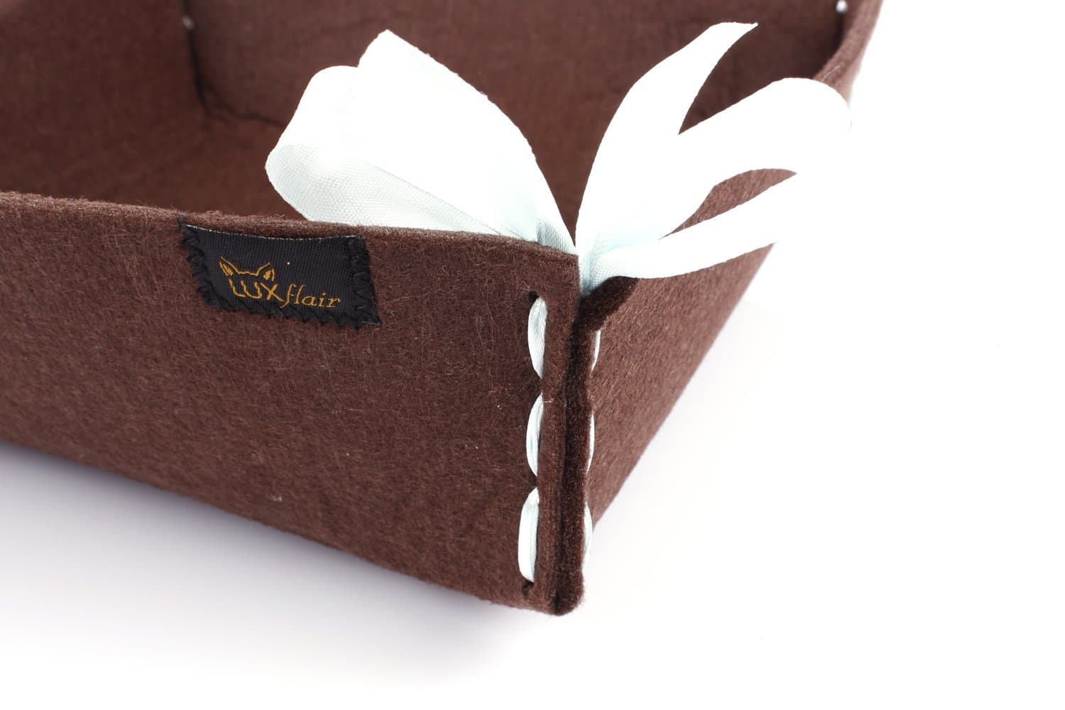 Felt bread basket large brown