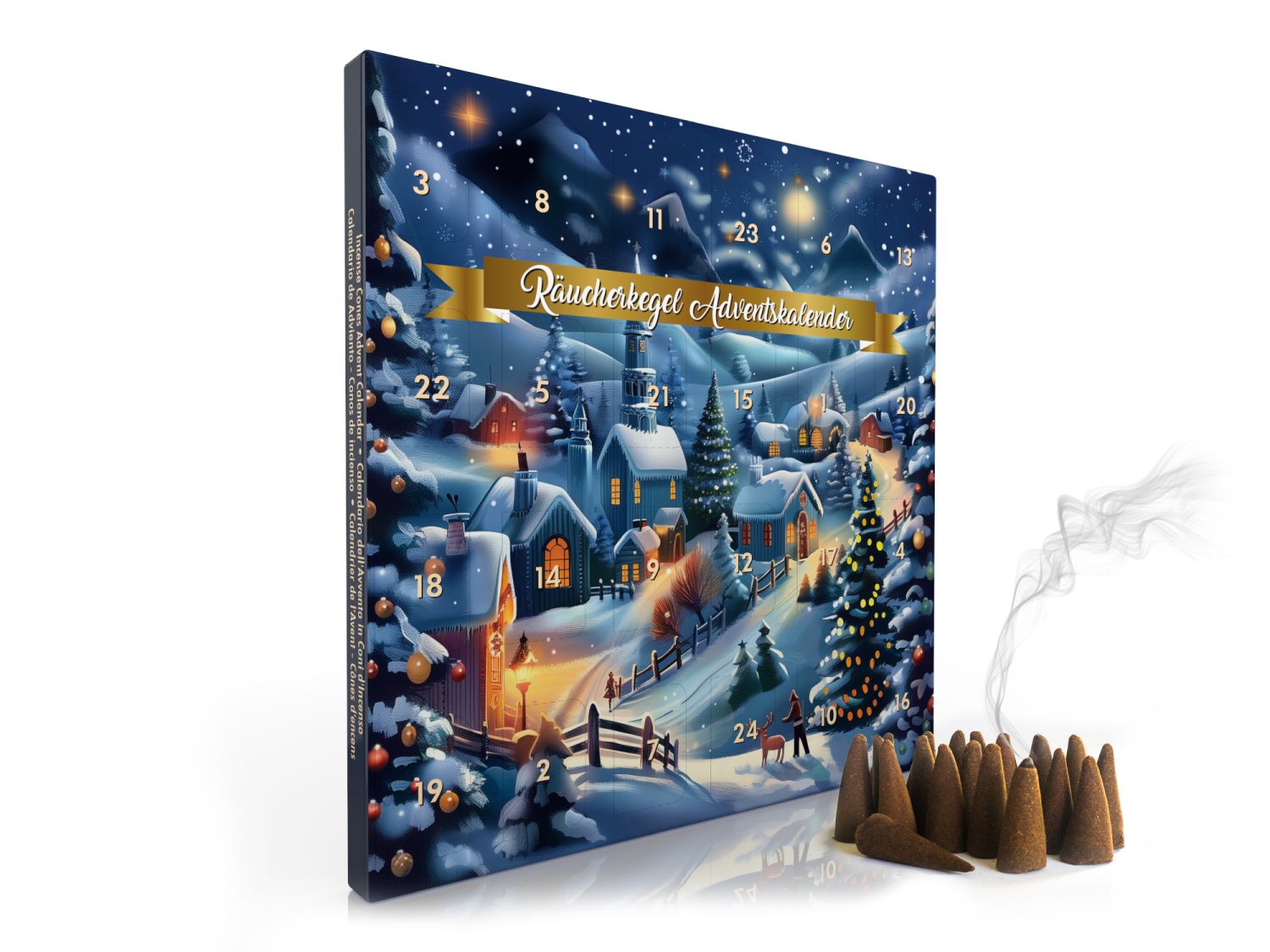 Räucherkegel Adventskalender - Normale Kegel (LX2361)