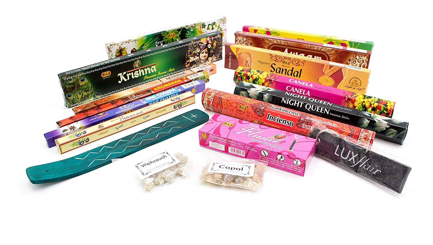 XXL incense sticks tasting set (183 pieces) for meditation and relaxation