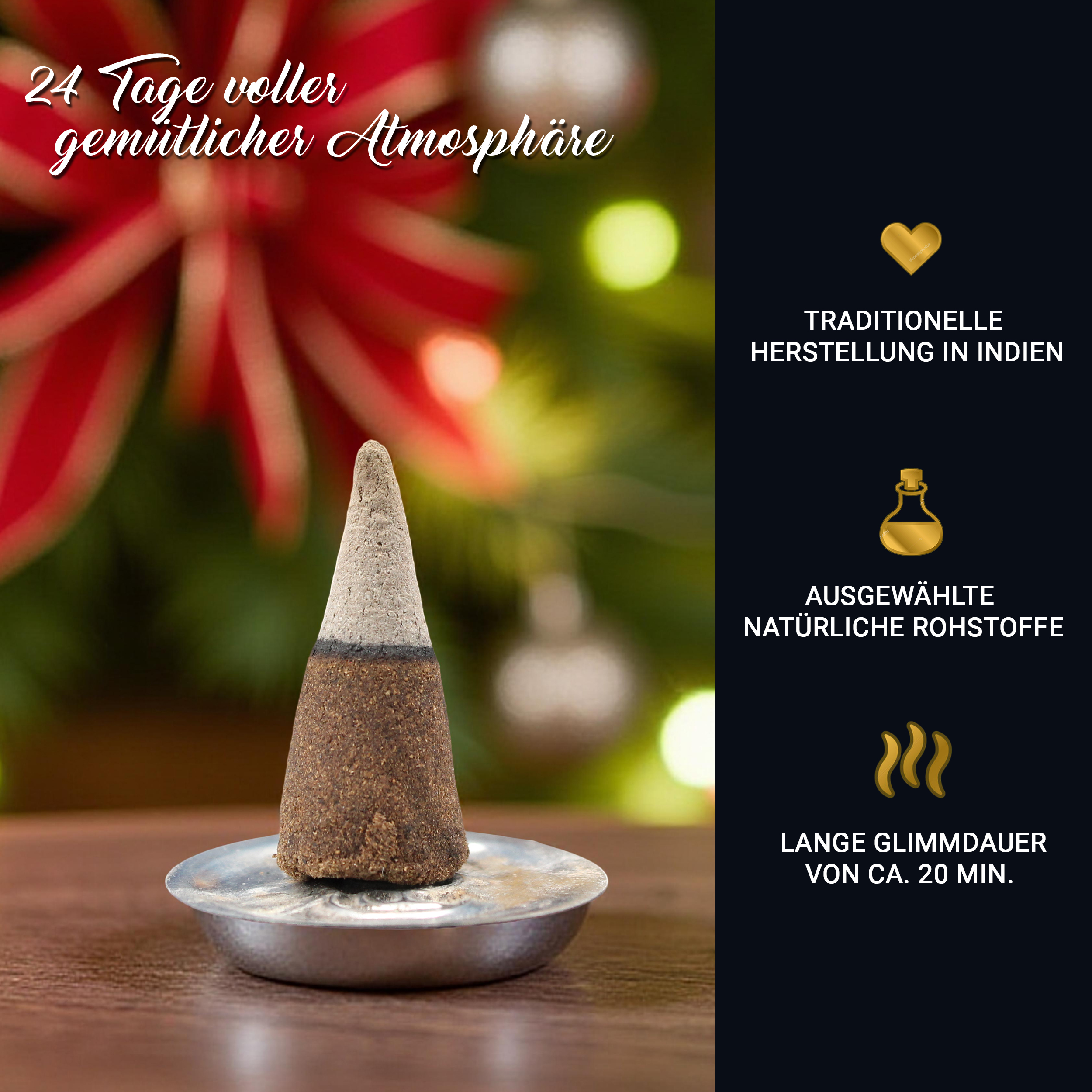 Räucherkegel Advent Calendar 2025 - Normal Cones