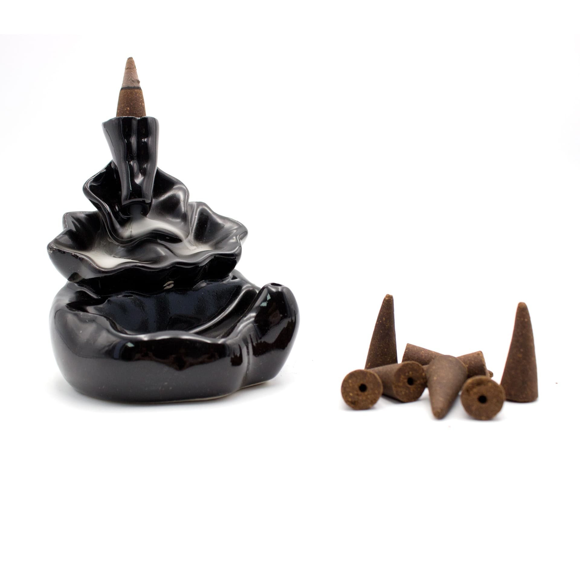 Reflux smoking cone holder incl. 10 reflux/backflow cones Reflux smoking cone holder incl. 10 reflux/backflow cones