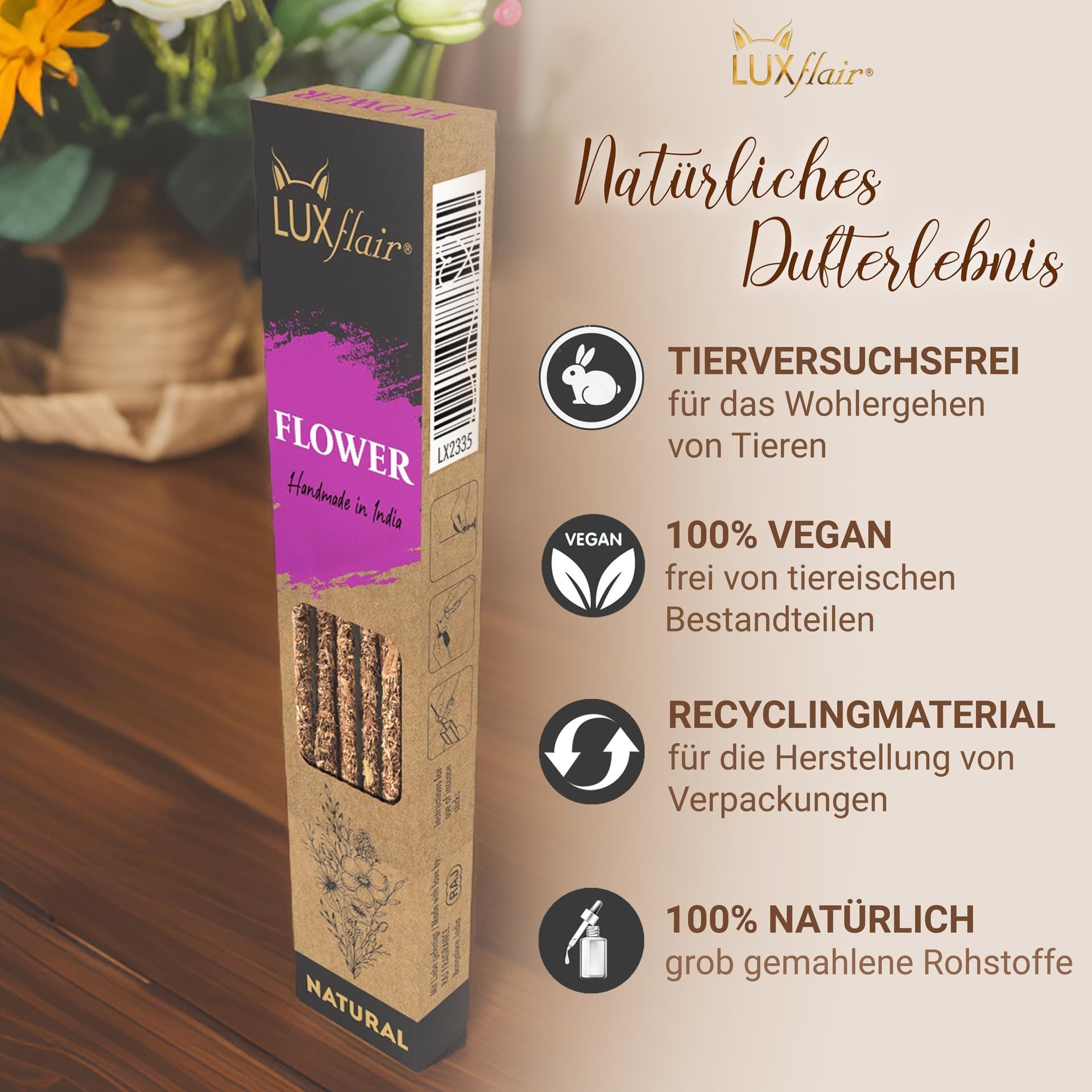 Natural incense sticks flowers - NATURAL FLOWER