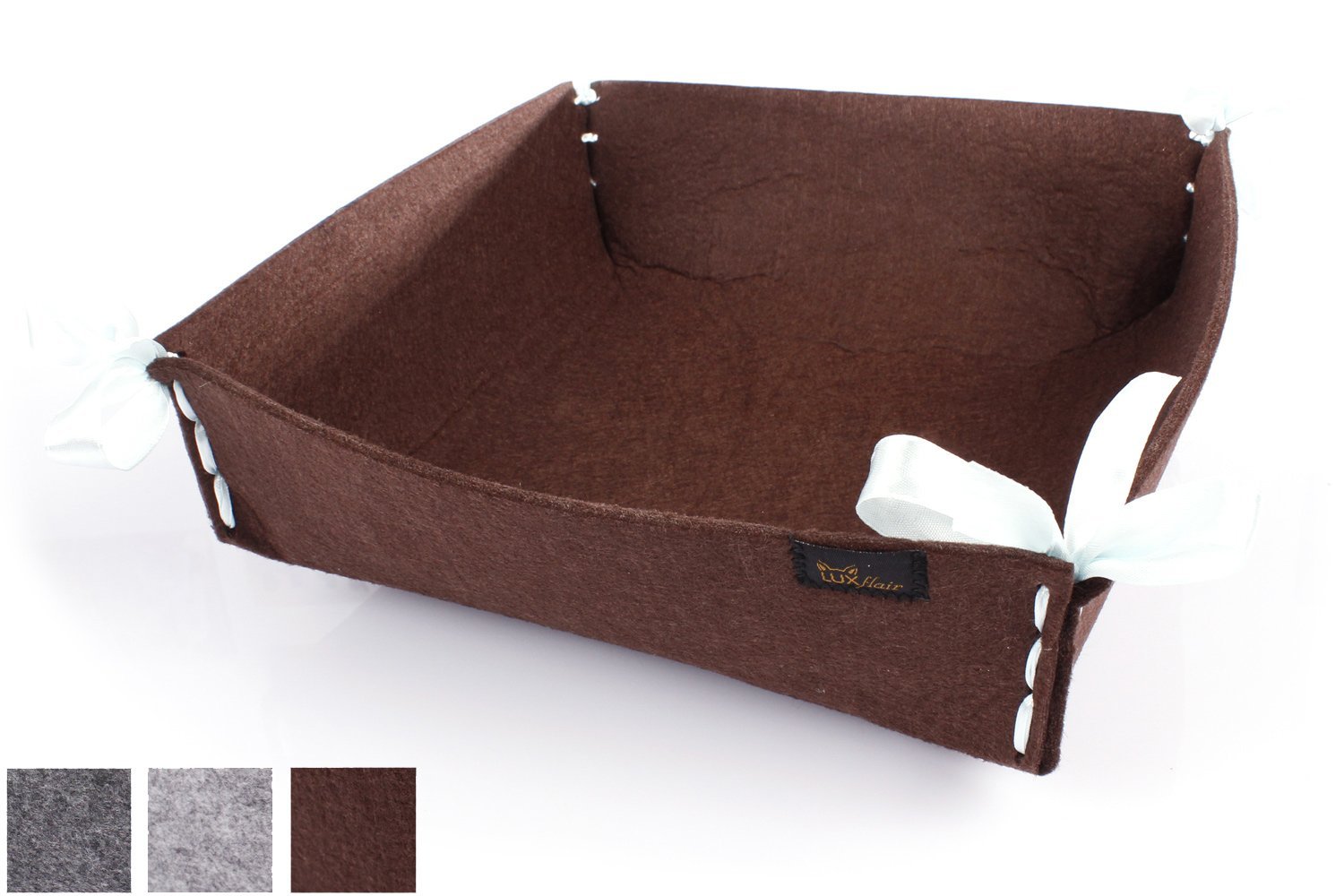 Felt bread basket large brown