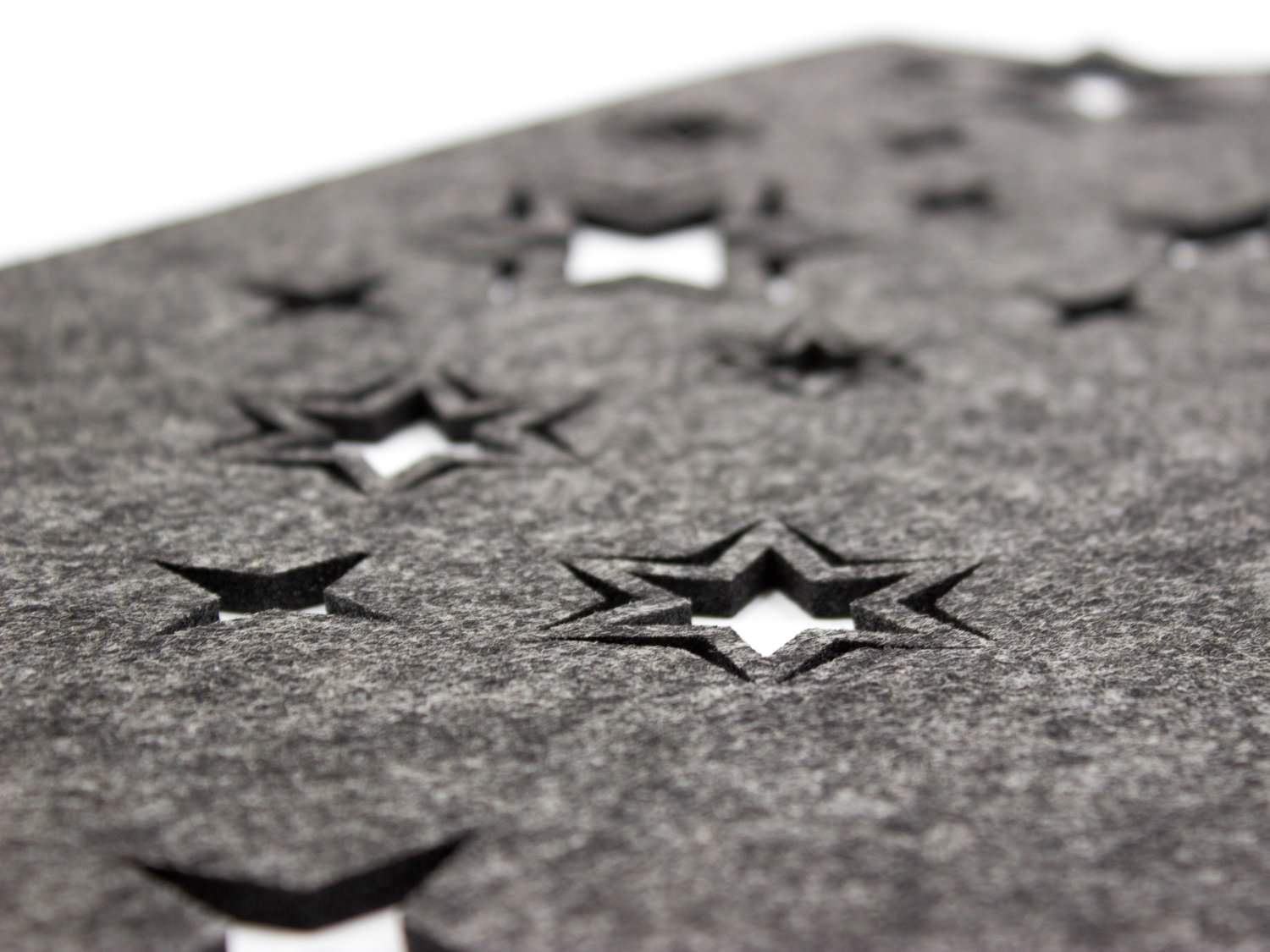 Felt table runner "Christmas" in anthracite Felt table runner "Christmas" in anthracite