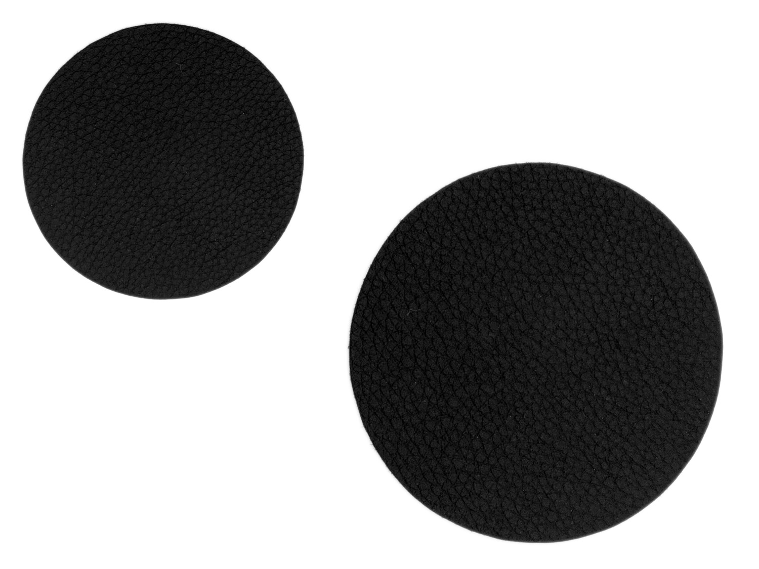 Leather placemat 8-pcs (black smooth)