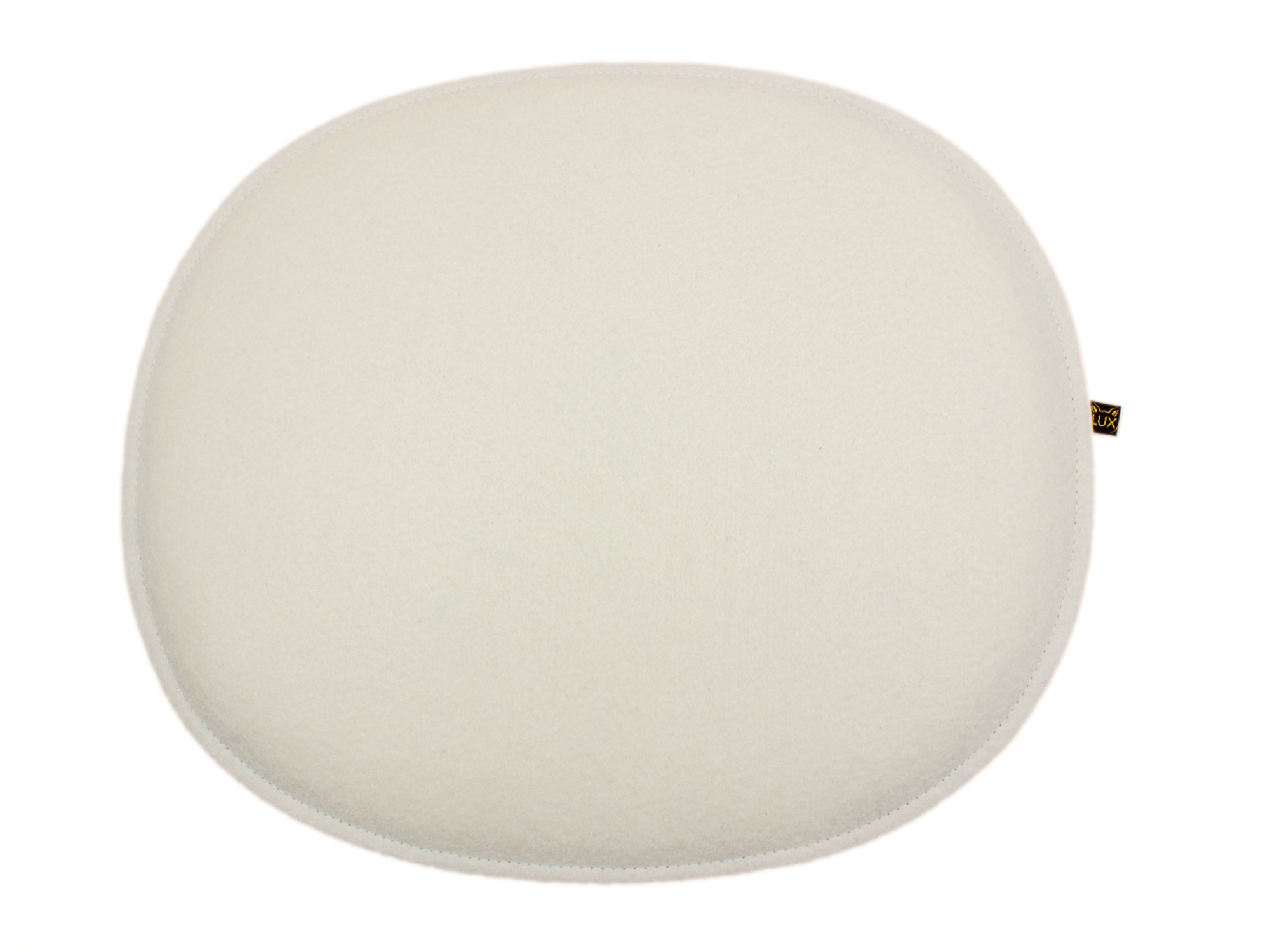 Filz Sitzkissen oval für Eames in cremeweiß und graumeliert (LX2148)