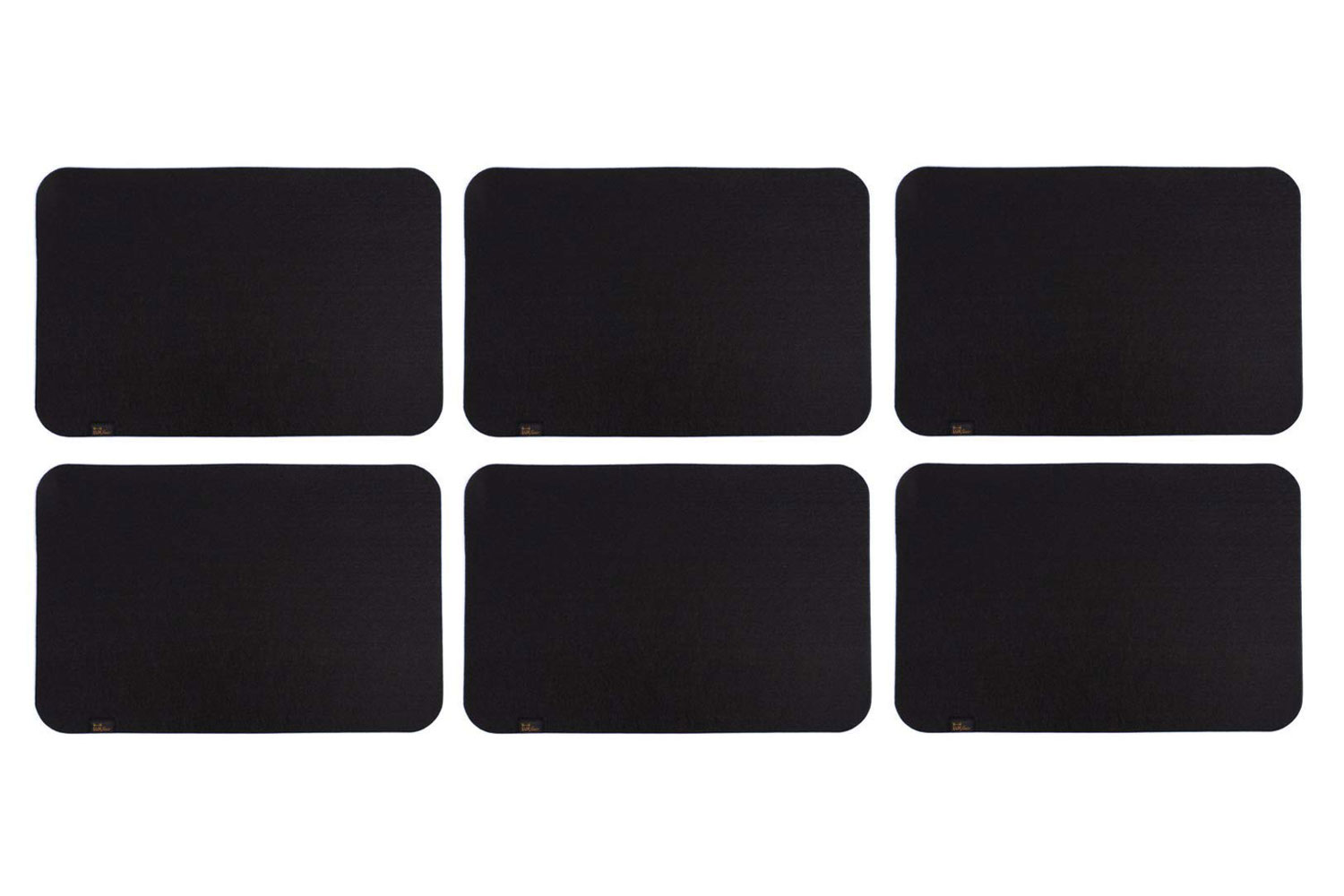 Filz Platzmatte 6er-Set in schwarz (LX2119-6er)