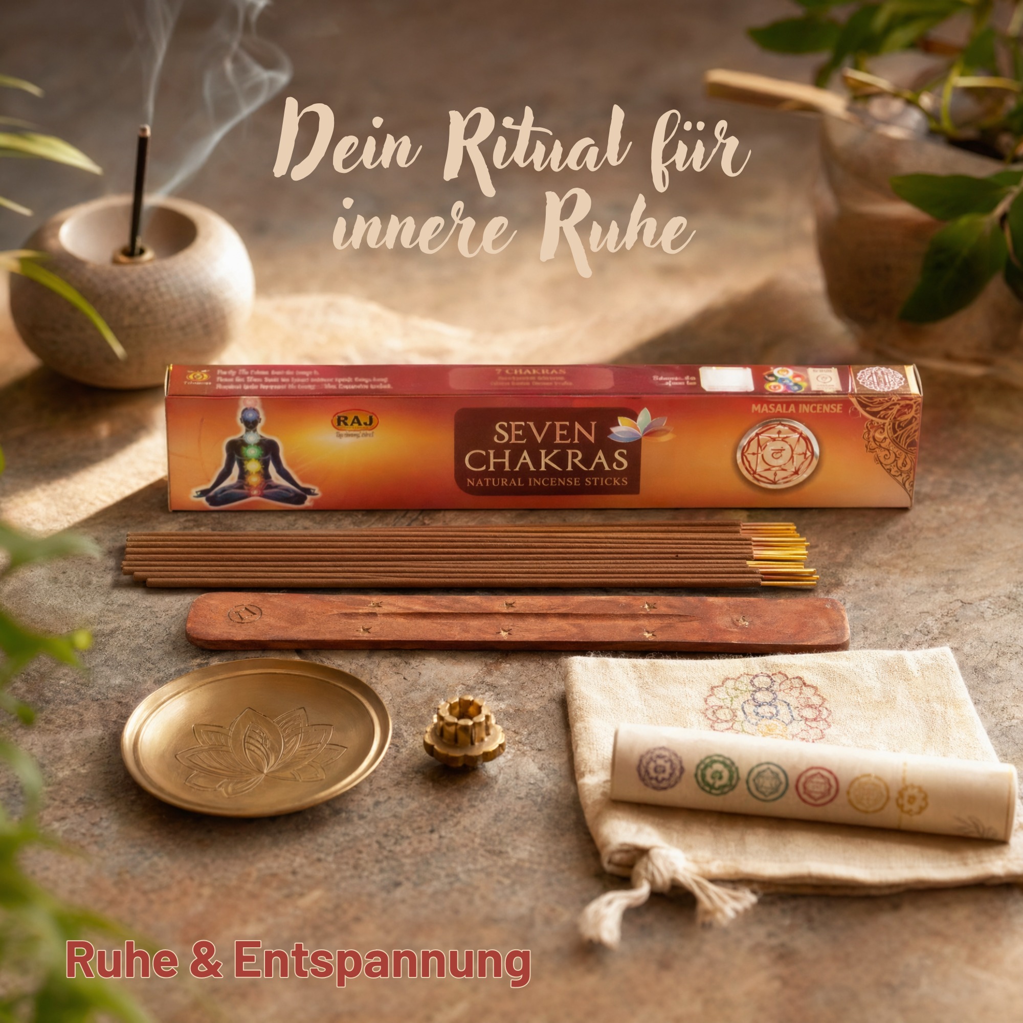 Masala Chakra Incense Stick Set - 7 Chakras