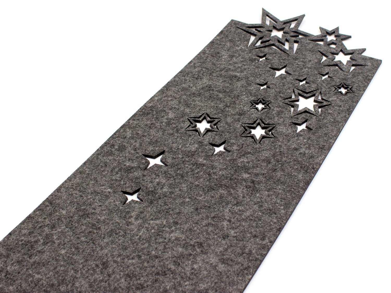 Felt table runner "Christmas" in anthracite Felt table runner "Christmas" in anthracite