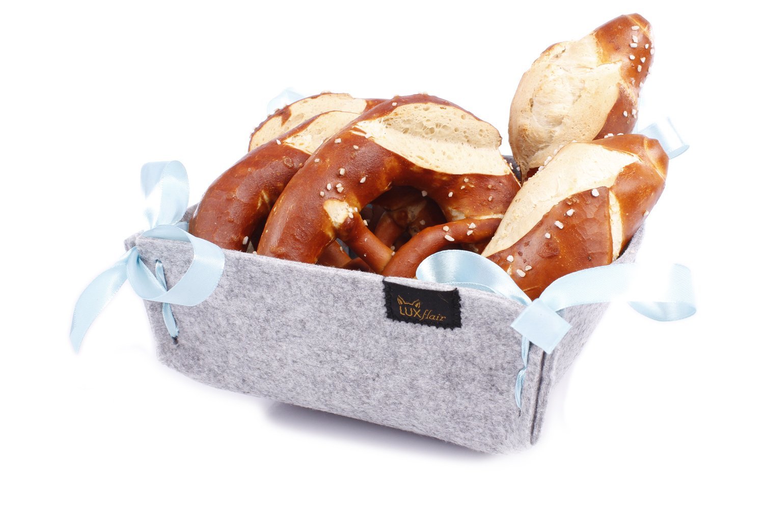 Filz Brotkorb klein hellgrau (LX2068)