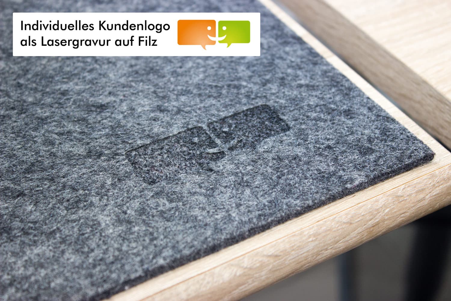 Felt desk mat dark grey Felt desk mat dark grey