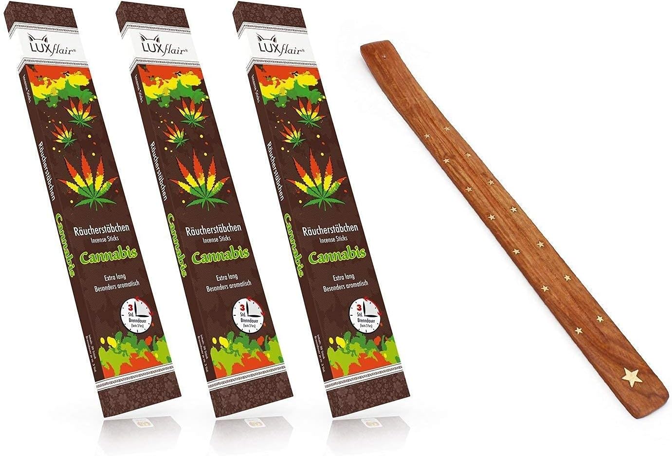 Set of 3 XXL incense sticks Cannabis Set of 3 XXL incense sticks Cannabis