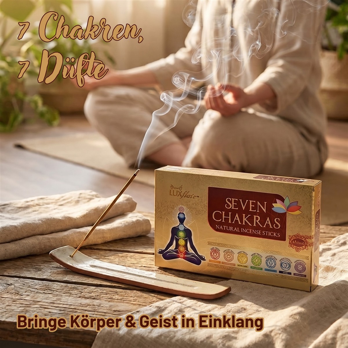 Masala Chakra Incense Stick Set - 7 Chakras