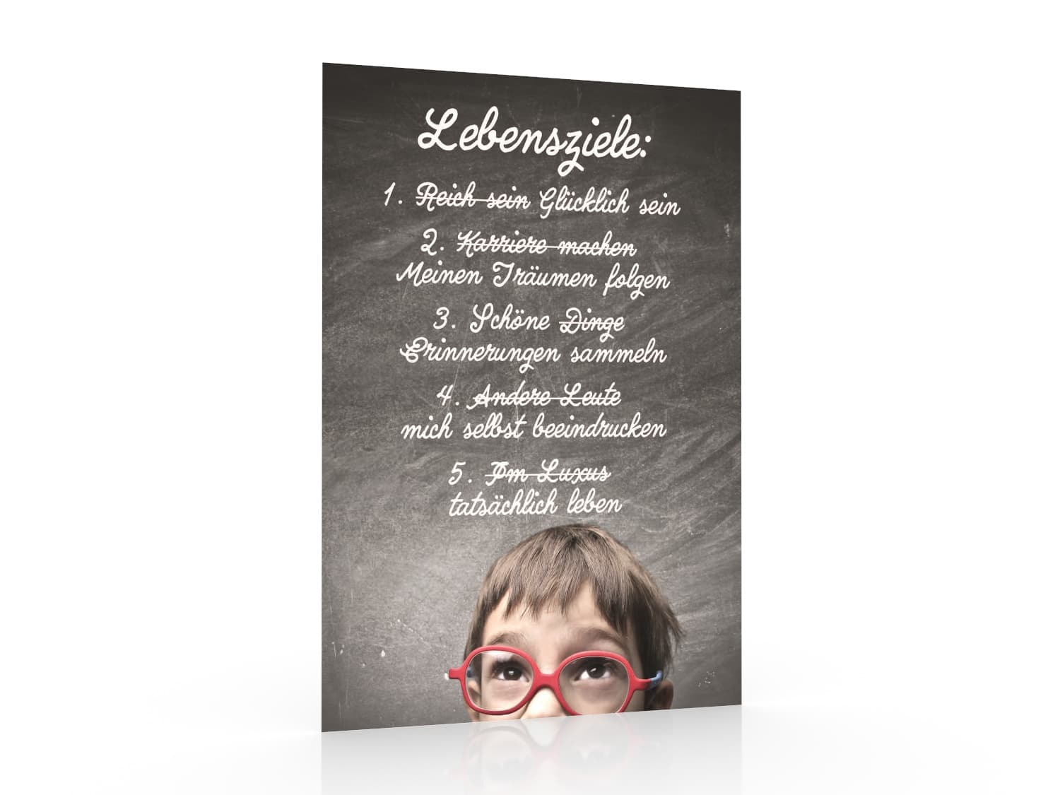 Inspiration card "Life goals