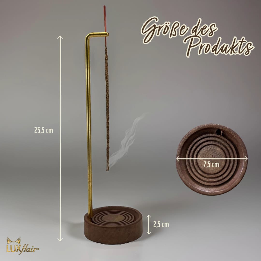 Hanging metal incense holder
