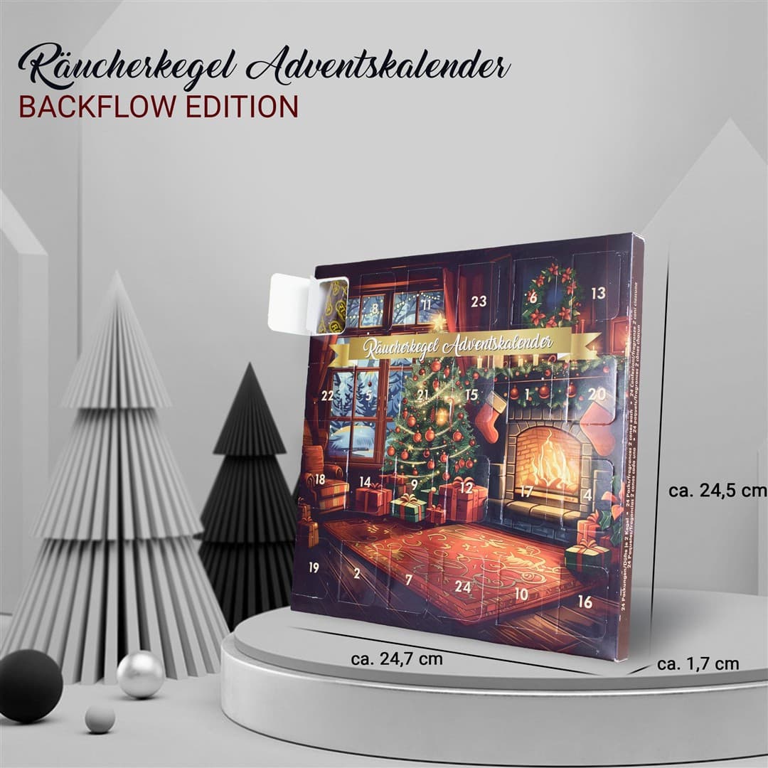 Incense cone advent calendar - Backflow cone