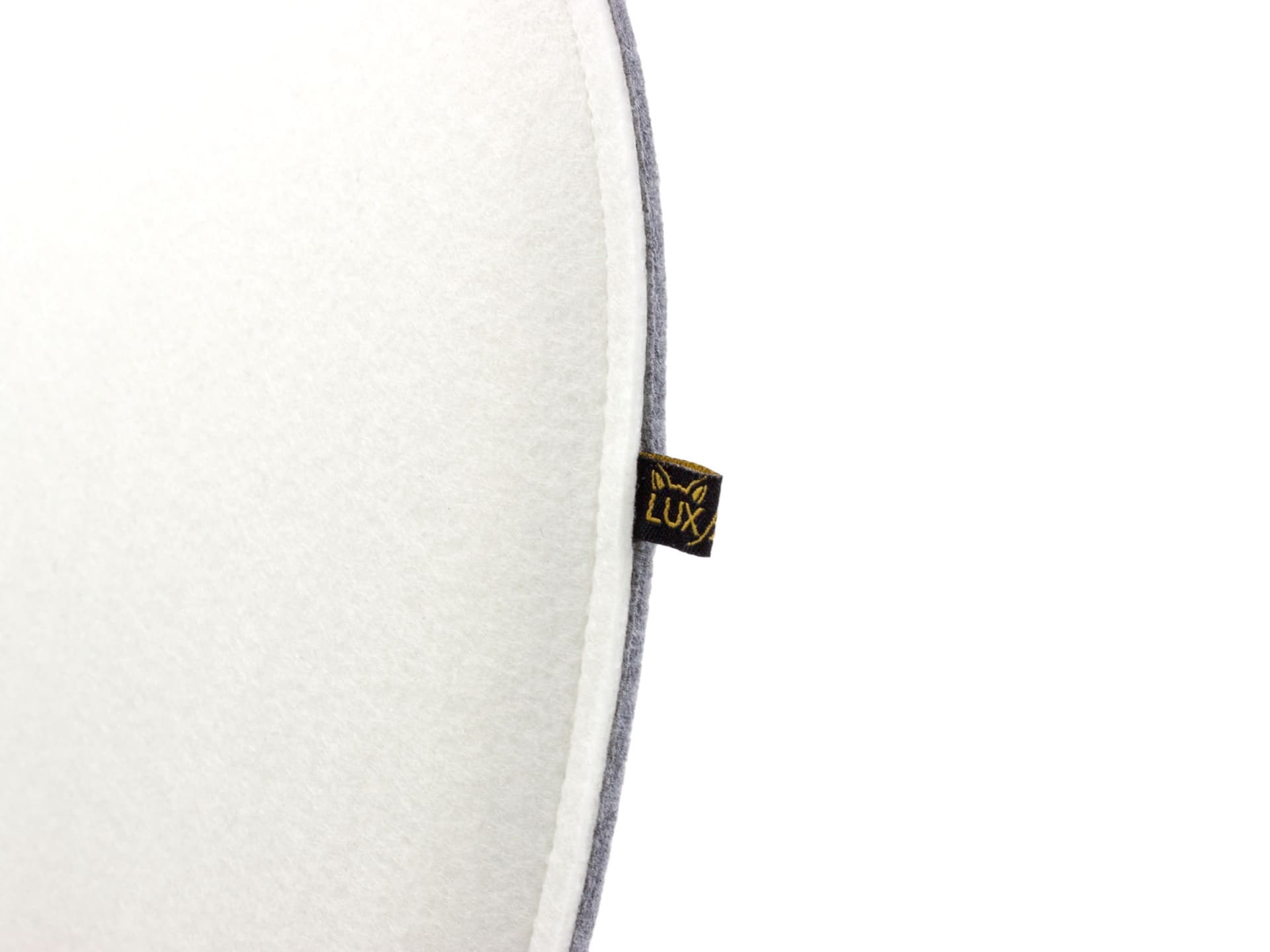Filz Sitzkissen oval für Eames in cremeweiß und graumeliert (LX2148)
