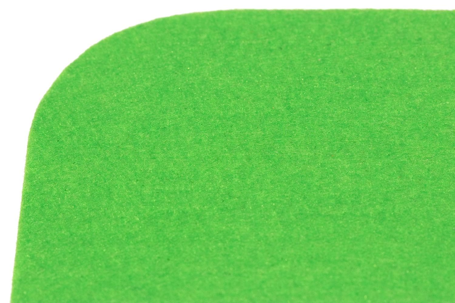 Felt flower pot coaster in grass green