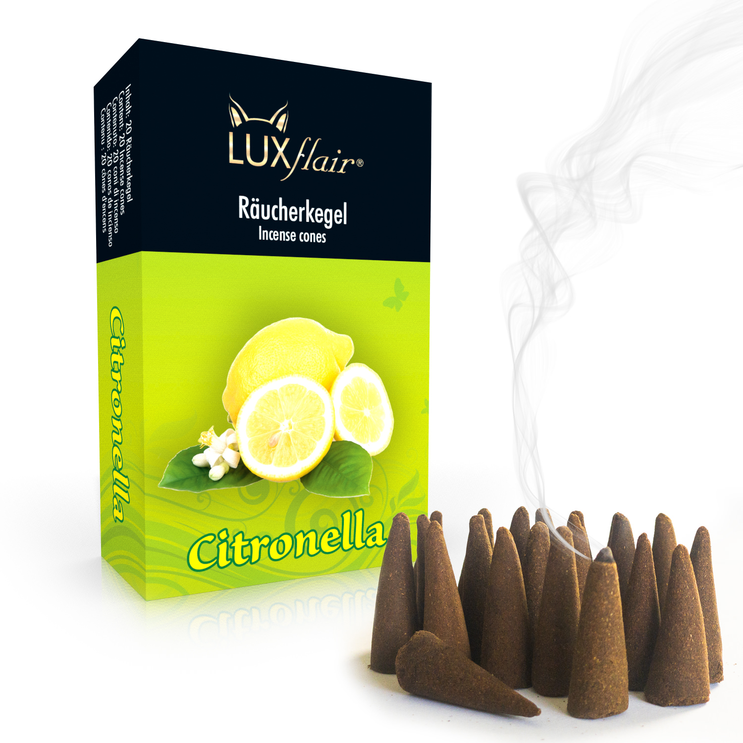 Räucherkegel Citronella - 20 Stück (LX2395)