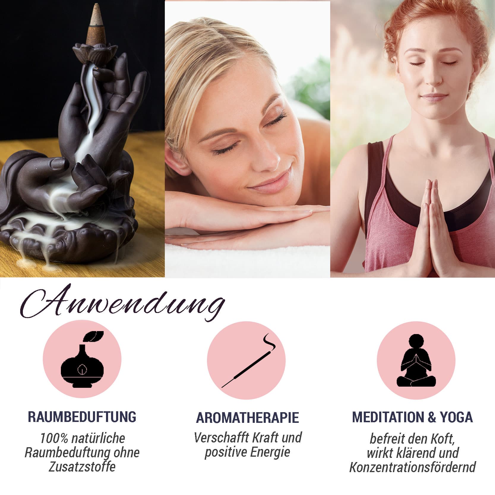 XXL Backflow/Rückfluss Räucherkegel 25 Stück - Palo Santo (LX2314-RF) XXL Backflow/Rückfluss Räucherkegel 25 Stück - Palo Santo (LX2314-RF)