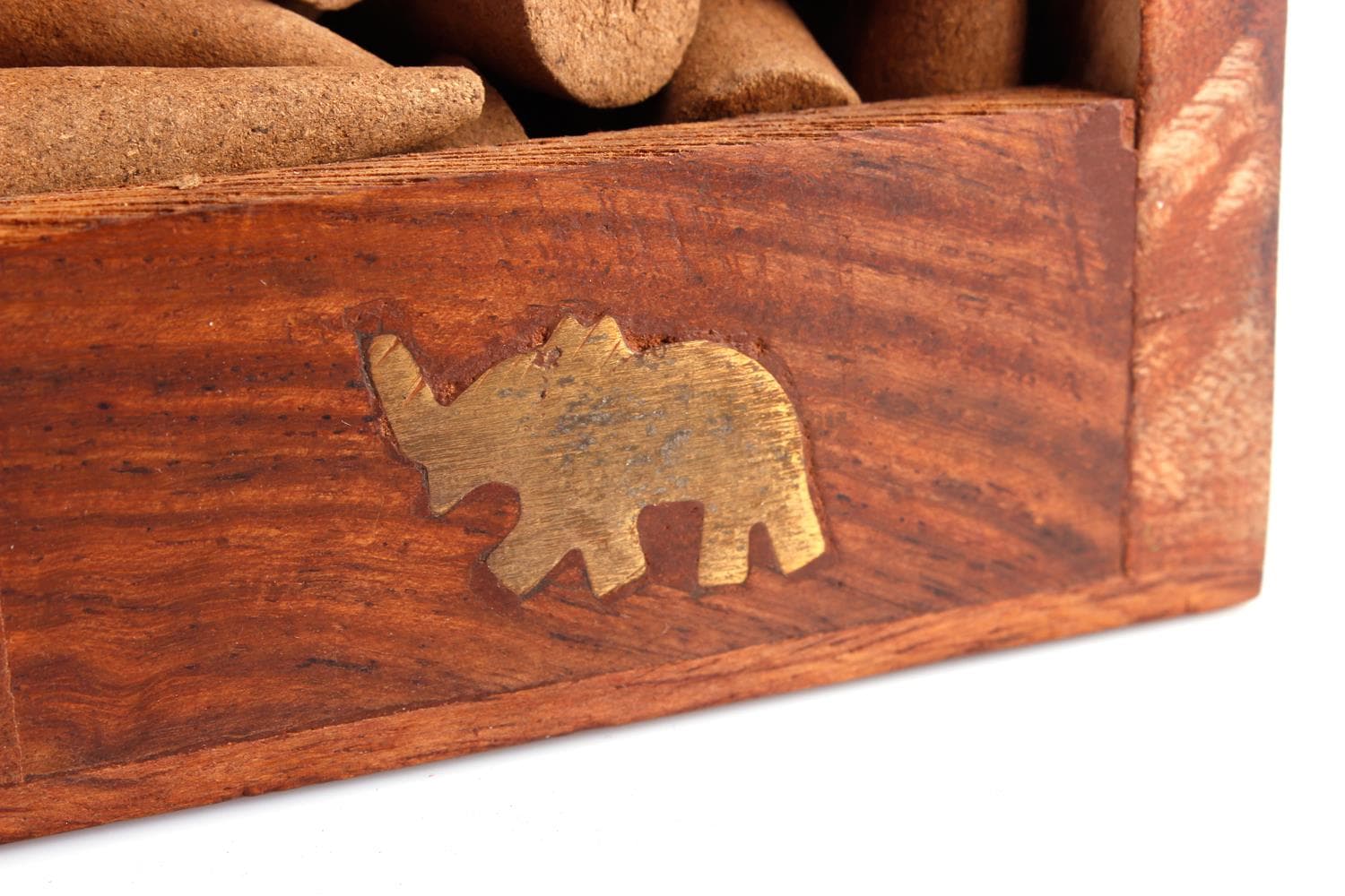 Räucherkegel Box aus Sheesham-Holz (LX1789)
