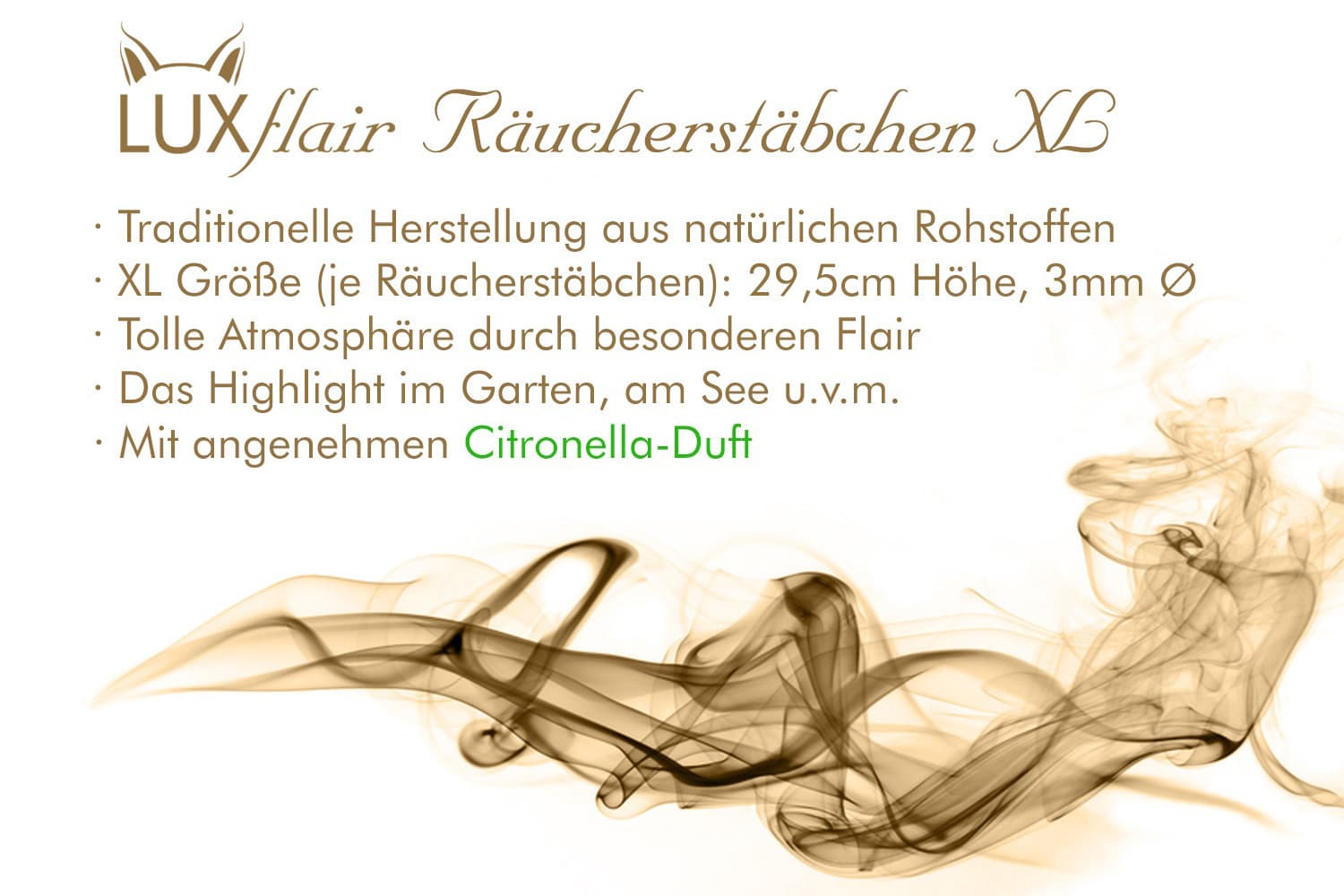 XL Incense Sticks Citronella Fragrance