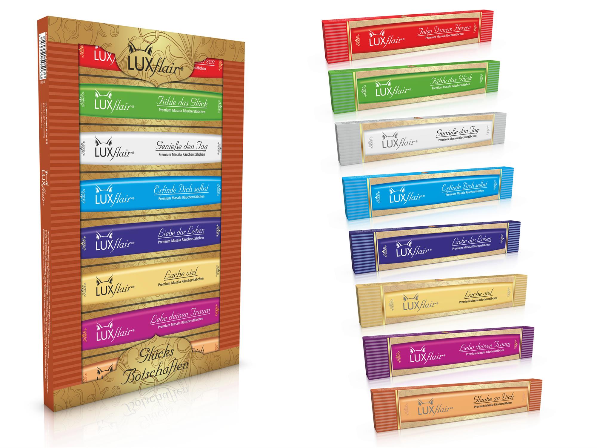 Masala incense sticks - 8 good luck messages Masala incense sticks - 8 good luck messages