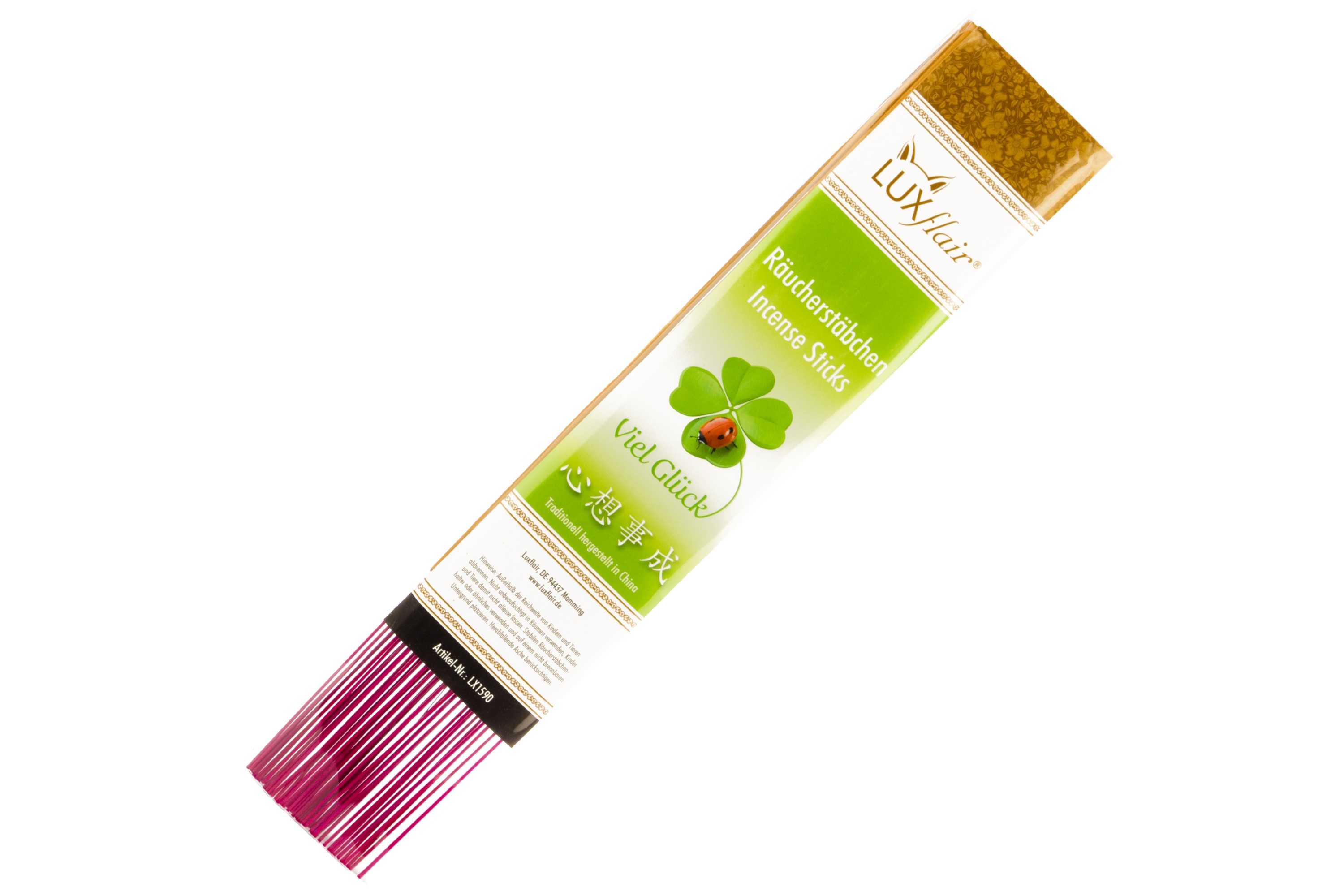 XL chinesische Räucherstäbchen "Glücksbringer" mit Ylang-Ylang-Duft (LX1590)